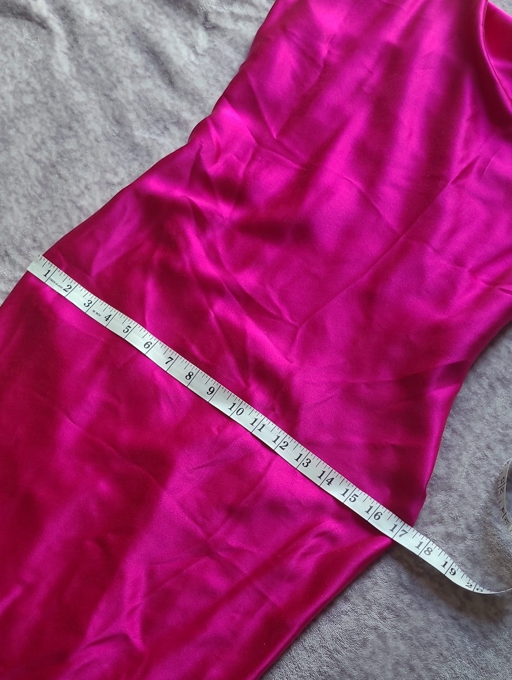 Alix NYX 100% Silk Quincy Midi Slip Dress Magenta Pink Drape Back Wmn Small Chic - Picture 15 of 16